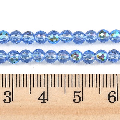 Electroplate Transparent Glass Beads EGLA-B013-02A-AB07-1