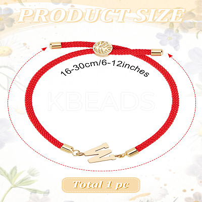 1Pc Adjustable Nylon Cord Slider Bracelets for Women BJEW-LP0001-32W-02-1