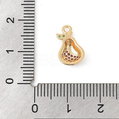 Brass Micro Pave Cubic Zirconia Pendants KK-R219-36C-G-1