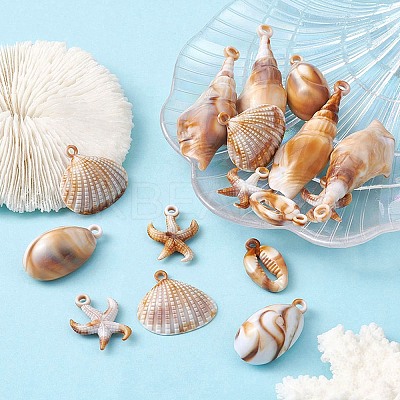 20Pcs 5 Style Acrylic Pendants OACR-YW0001-60-1