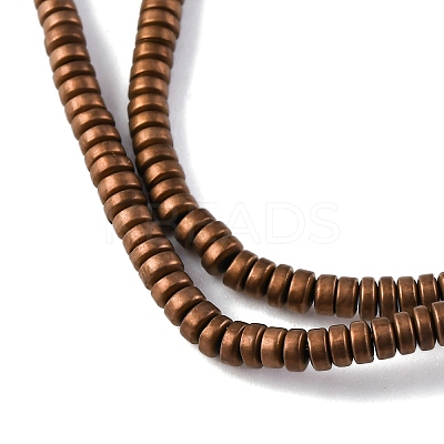 Electroplated Non-magnetic Hematite Beads Strands G-P571-A01-01C-1
