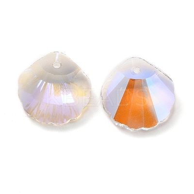 Electroplate Glass Pendants GLAA-A008-06D-1