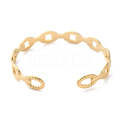 304 Stainless Steel Cuff Bangles for Women LS-BJEW-K263-05G-04-1