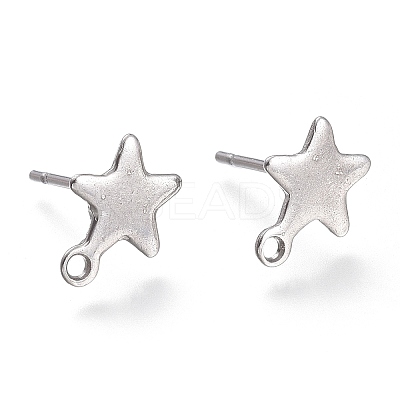 Non-Tarnish 304 Stainless Steel Stud Earring Findings LS-X-STAS-K212-05P-1