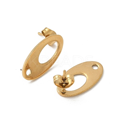 304 Stainless Steel Stud Earring Finding STAS-V015-29G-1