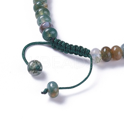 Adjustable Nylon Cord Braided Bead Bracelets BJEW-F369-B12-1