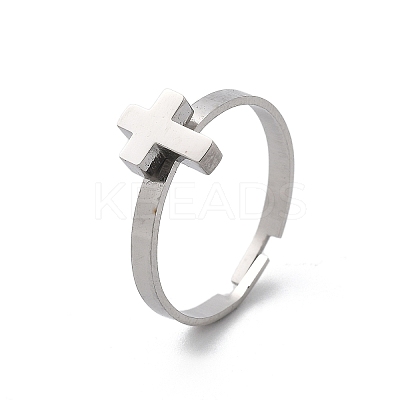 304 Stainless Steel Adjustable Rings for Women RJEW-F169-01P-03-1