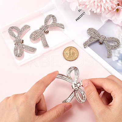 4Pcs Alloy Rhinestone Shoe Decoration AJEW-GF0009-29P-1