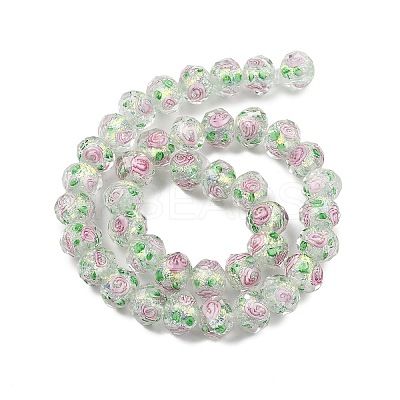 Handmade Foil Lampwork Beads Strands FOIL-S136-001I-1