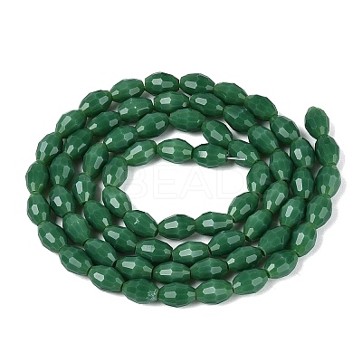 Opaque Solid Color Glass Beads Strands GLAA-N071-01A-C08-1