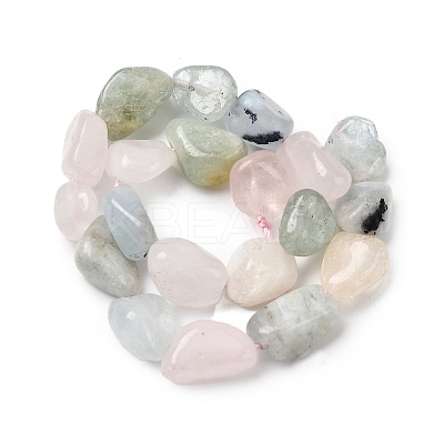 Natural Morganite Beads Strands G-B161-B07-1