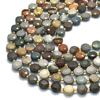 Natural Ocean Jasper Beads Strands G-C116-A137-01-1