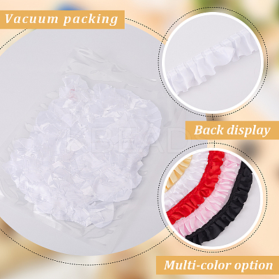 10M Polyester Ruffled Trimming OCOR-GF0004-57D-1