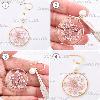 40Pcs 304 Stainless Steel Stud Earring Findings STAS-SC0010-33G-1