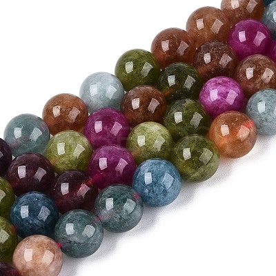 Natural Quartz Beads Strands G-N363-10mm-06-1