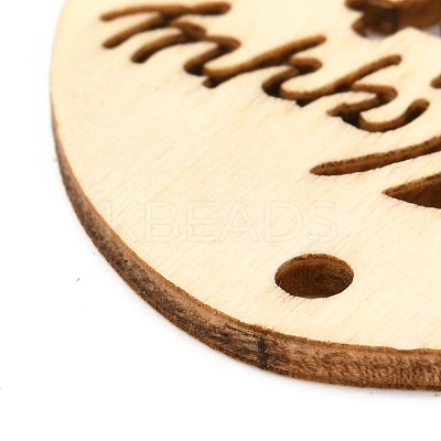 DIY Egg Shape Handmade Hollow Out Graffiti Wood WOOD-G007-01A-1