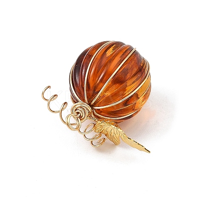 Transparent Acrylic 304 Stainless Steel Pendants PALLOY-TA00447-1