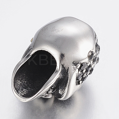 304 Stainless Steel Rhinestone Beads STAS-H446-90AS-1