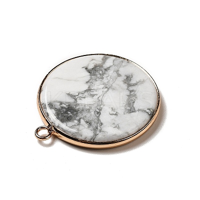 Natural Howlite Pendants G-A213-01G-05-1