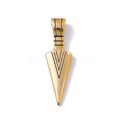 PVD Vacuum Plating 304 Stainless Steel Big Pendants STAS-G289-03G-1