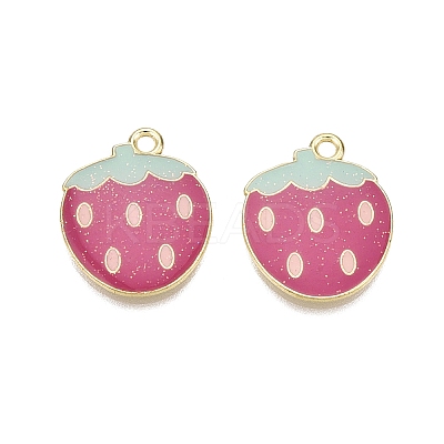 Light Gold Plated Alloy Enamel Pendants PALLOY-N176-26B-RS-1