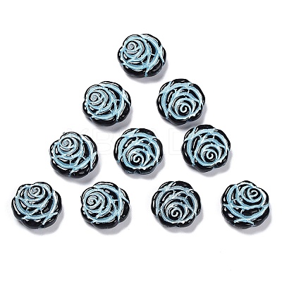 Opaque Acrylic Beads OACR-G016-09B-1