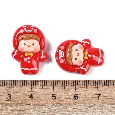 Christmas Opaque Resin Decoden Cabochons LS-CRES-M036-12F-1