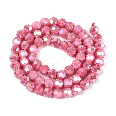 Anti-Tarnish Electroplate Glass Beads Strands EGLA-T021-6mm-15-13-1