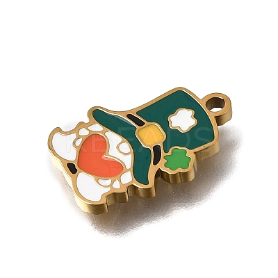 304 Stainless Steel Enamel Pendants SA-CBAA2E4-15G-1