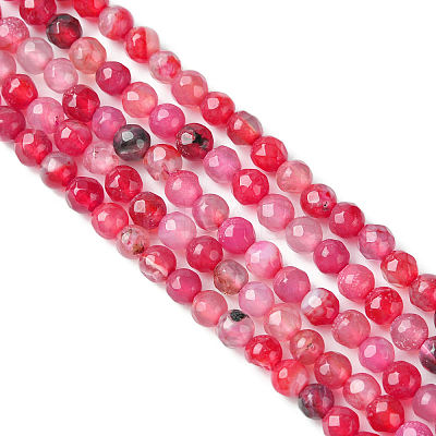 Natural Crackle Agate Bead Strands X-G-R344-4mm-55-1