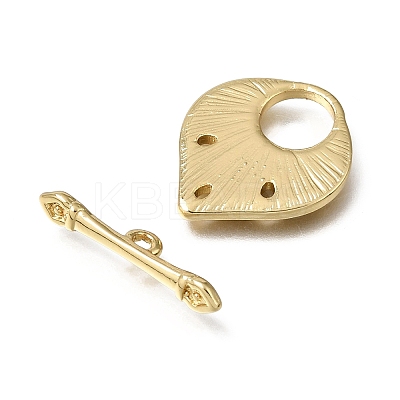 Brass Toggle Clasps KK-CJC6001-01A-G-RS-1