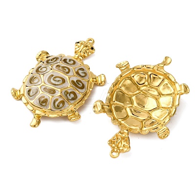 304 Stainless Steel Enamel Big Pendants STAS-L299-24G-01-1