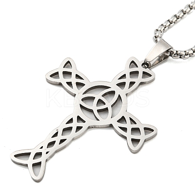 Non-Tarnish 201 Stainless Steel Pendant Necklaces LS-NJEW-H030-05P-1
