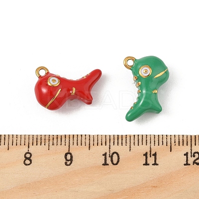 304 Stainless Steel Enamel Pendants STAS-P396-20G-M-1