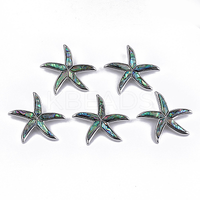 Shell Brooches/Pendants RESI-S376-13A-1