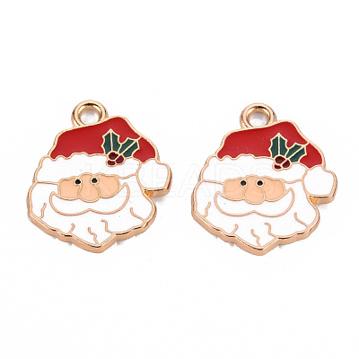 Eco-Friendly Alloy Enamel Pendants X-ENAM-T011-55-NR-1