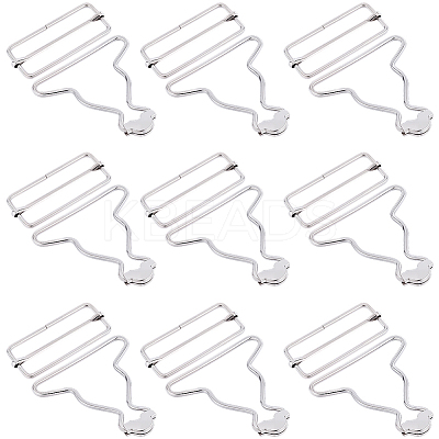 10 Sets Iron Gourd Buckle and In-line Buckle DIY-BBC0002-75B-P-1