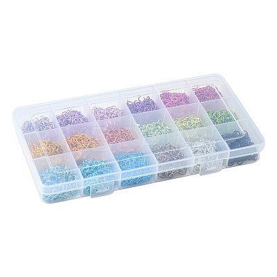36G 18 Colors Aluminum Wire Open Jump Rings FIND-FS0001-82-1