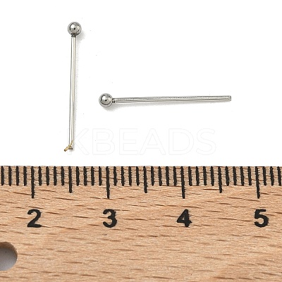 Tarnish Resistant 304 Stainless Steel Ball Head pins STAS-M010-18mm-01-1