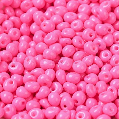 6/0 Opaque Baking Paint Glass Seed Beads SEED-M012-02A-22-1
