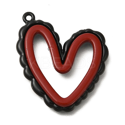 Red and Black Double Screen Alloy Pendants FIND-Z067-01B-06-1
