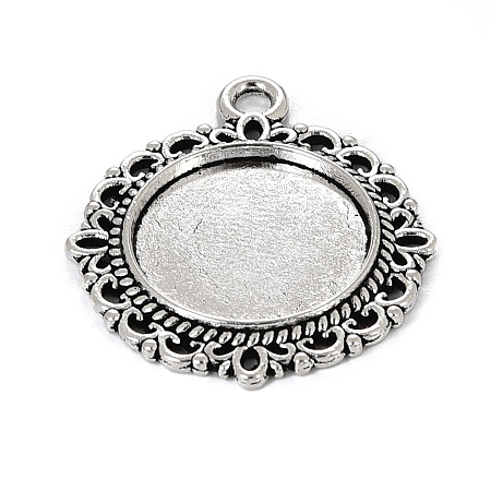 Zinc Alloy Pendant Settings for Cabochon & Rhinestone LS-KHDZ-PALLOY-A15290-AS-1