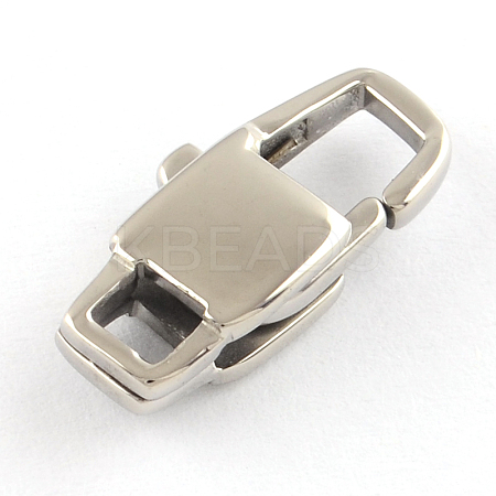 Polished 304 Stainless Steel Lobster Claw Clasps STAS-R072-53A-1
