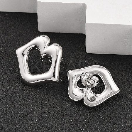 304 Stainless Steel Stud Earrings EJEW-K268-11P-1