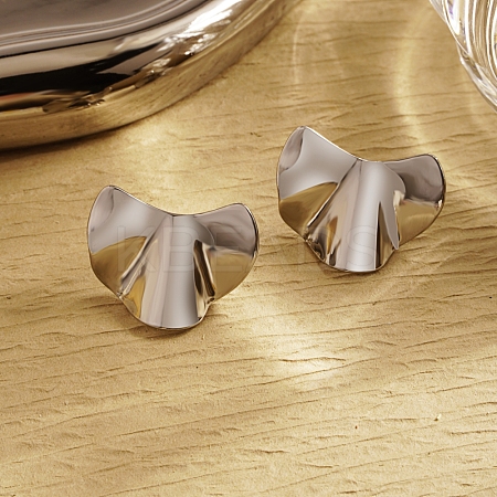 Stylish 304 Stainless Steel Irregular Stud Earrings LS-EG3704-2-1