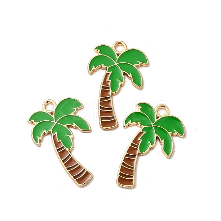 Alloy Enamel Pendants FIND-I051-01G-02-1