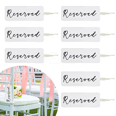 Acrylic Reserved Hanging Signs HJEW-PH01556-1
