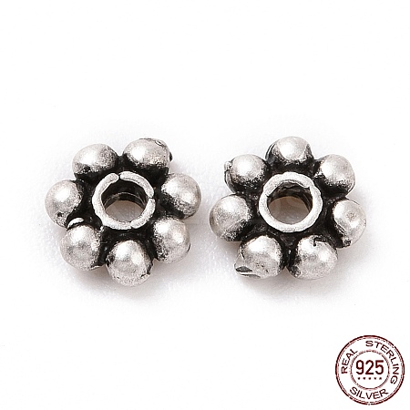 925 Sterling Silver Bead Caps STER-D036-20AS-01-1