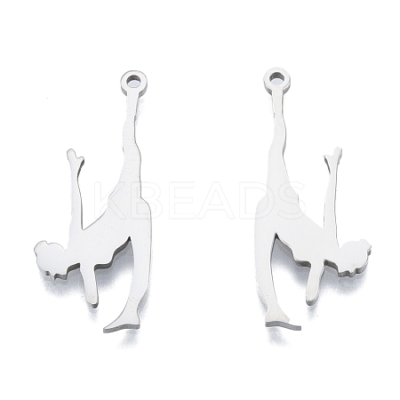 Non-Tarnish 201 Stainless Steel Pendants STAS-B027-29P-1