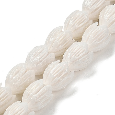 Synthetic Coral Dyed Carved Beads Strands CORA-P004-01D-1